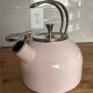 kate spade new york Tea Kettle, Pink Blush with Whistle Feature